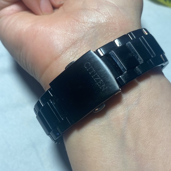 Mens Citizen Quartz Mens Watch, black Stainless Steel, Classic - Picture 12 of 13